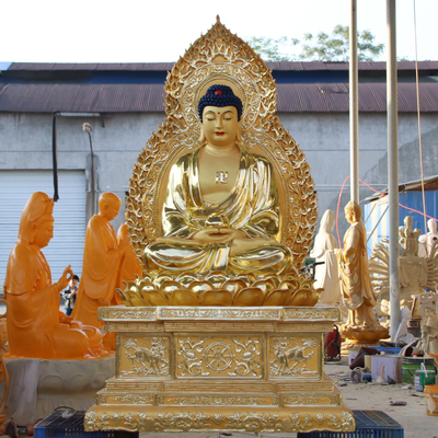 寺庙佛堂供奉大型1.8米方莲台释迦佛如来佛祖佛像 佛像工厂定制各类佛像
